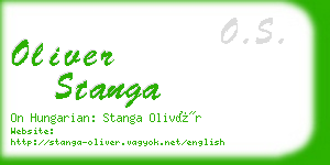 oliver stanga business card